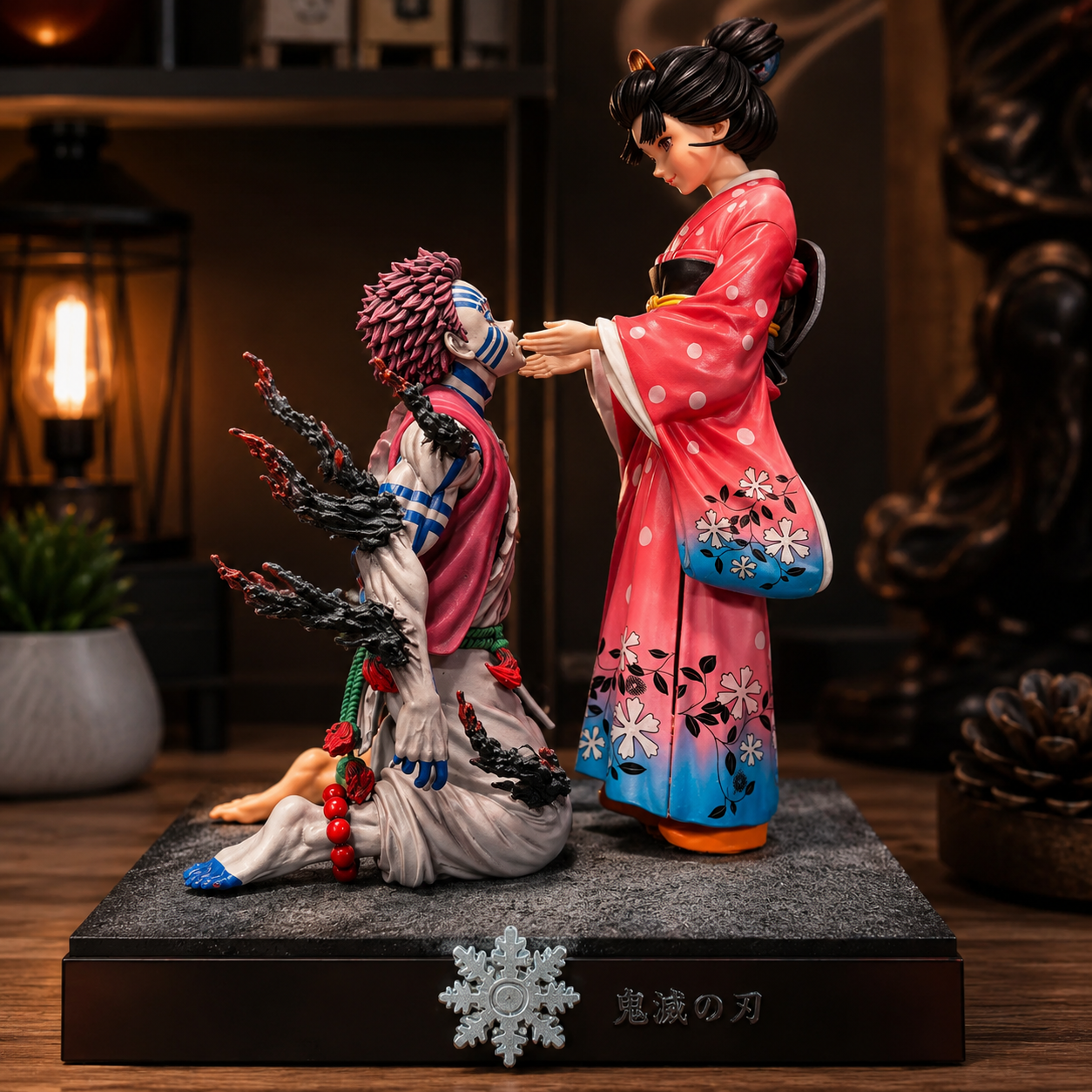 Demon Slayer Akaza & Koyuki Emotional Scene Figure