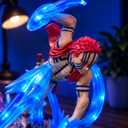 Demon Slayer Akaza Wired LED Light-Up Battle Impact Effect Figure