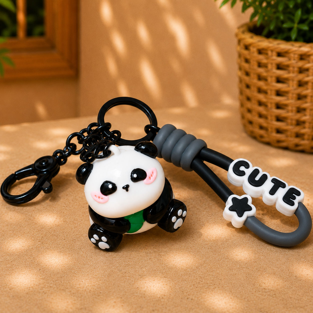 Cute Panda Keychain