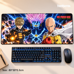 One Punch Man Saitama Genos Cosmic Battle Gaming Desk Mat