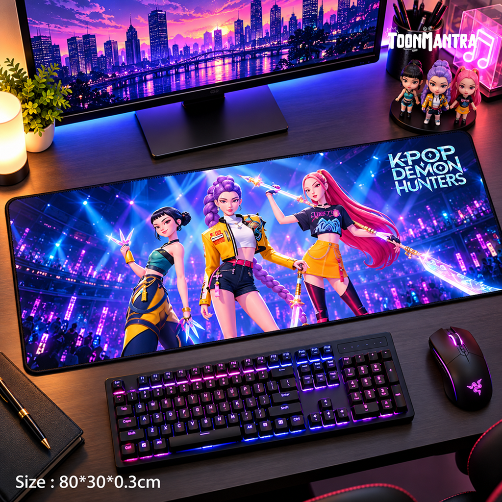 K-Pop Demon Hunters Gaming Desk Mat