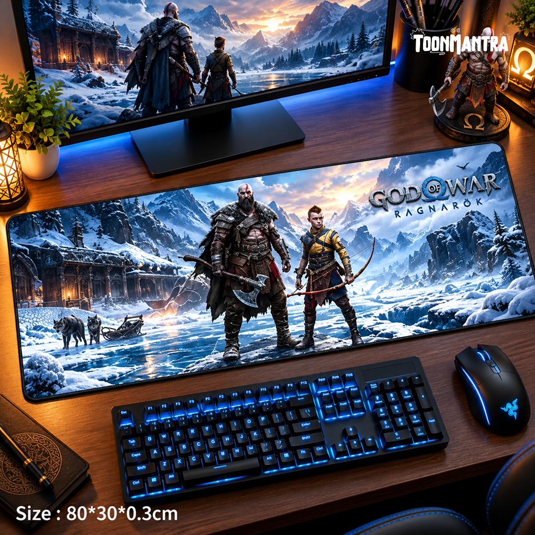 God of War Ragnarök Gaming Desk Mat