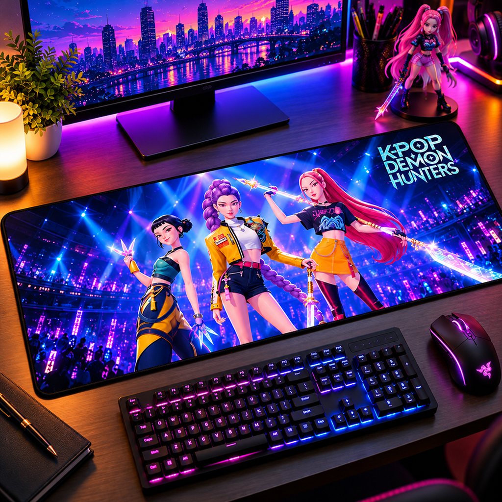 K-Pop Demon Hunters Gaming Desk Mat