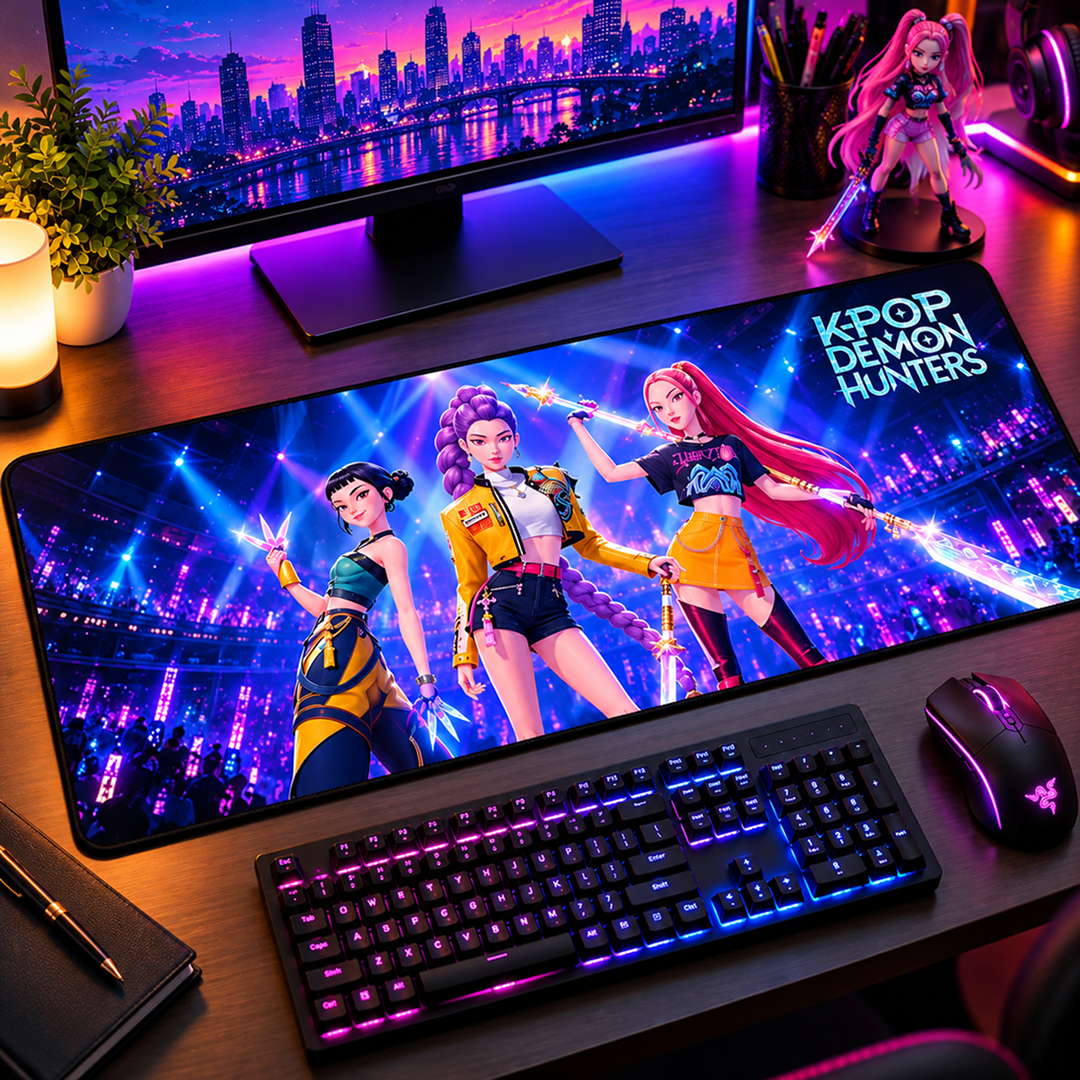 K-Pop Demon Hunters Gaming Desk Mat