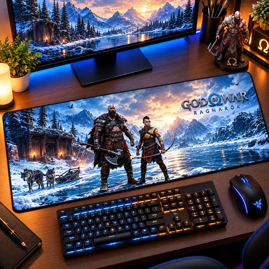 God of War Ragnarök Gaming Desk Mat