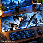 Solo Leveling Sung Jinwoo Shadow Monarch Gaming Desk Mat