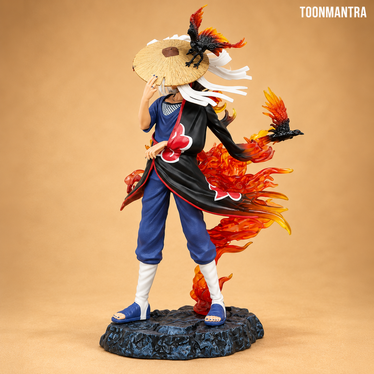 Naruto Shippuden Itachi Uchiha Akatsuki Flame Effect Collectible Figure