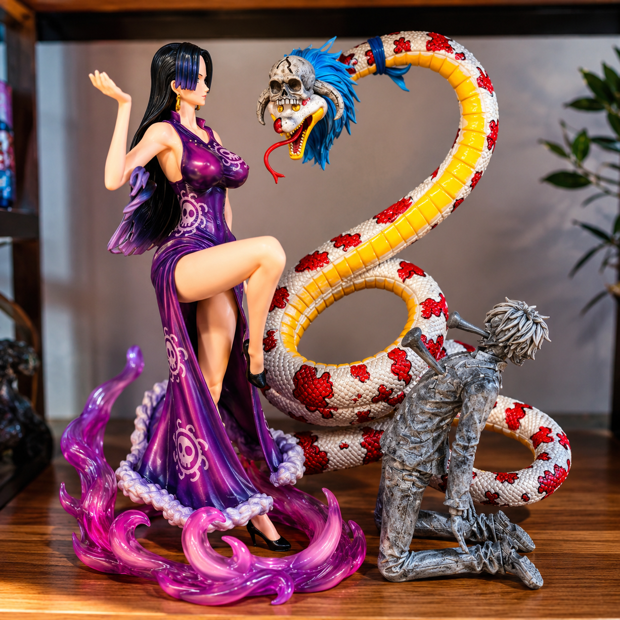 One Piece Boa Hancock, Sanji & Salome Premium Figure